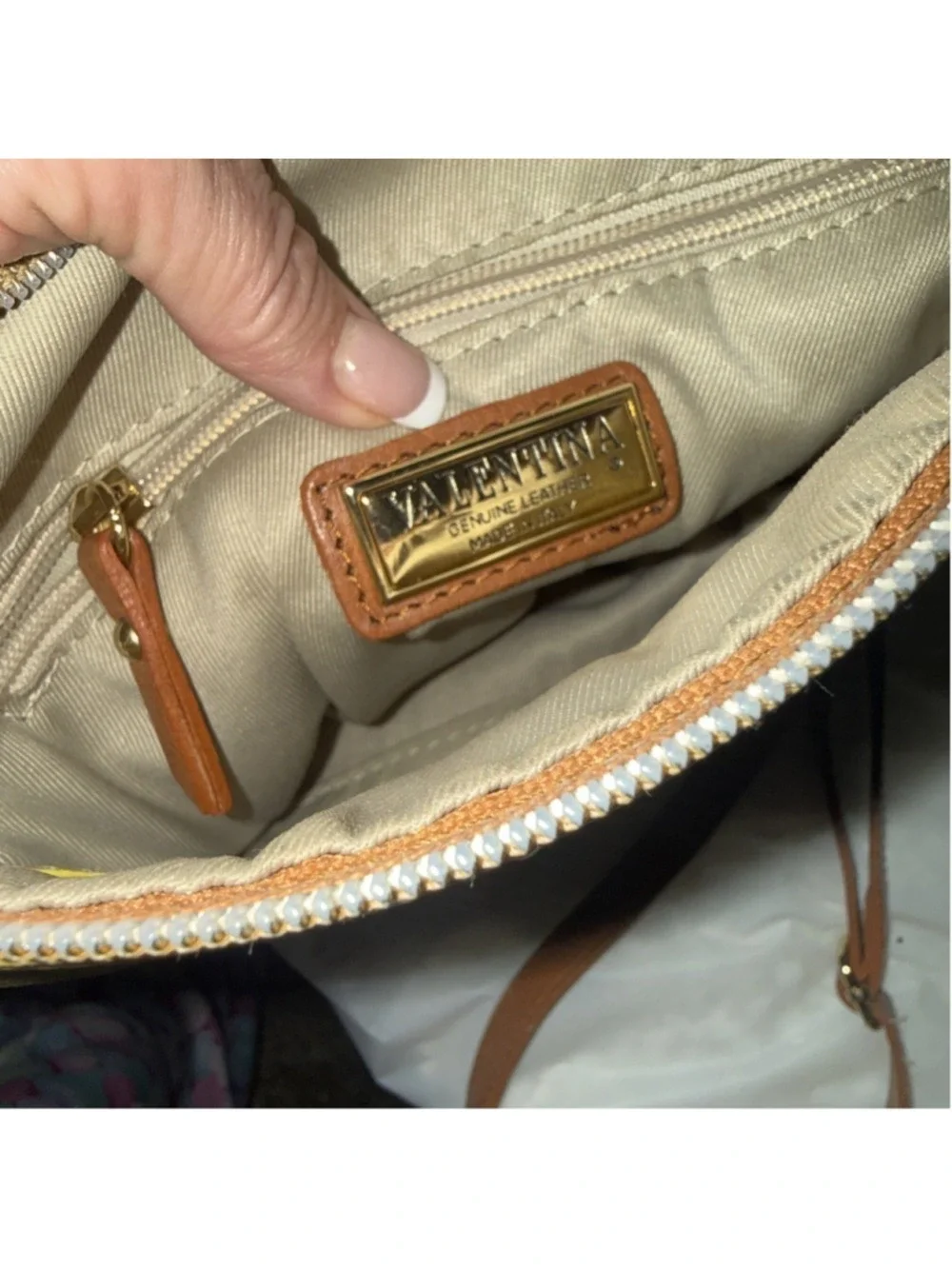 Valentina Italian Leather messenger crossbody Made in Italy